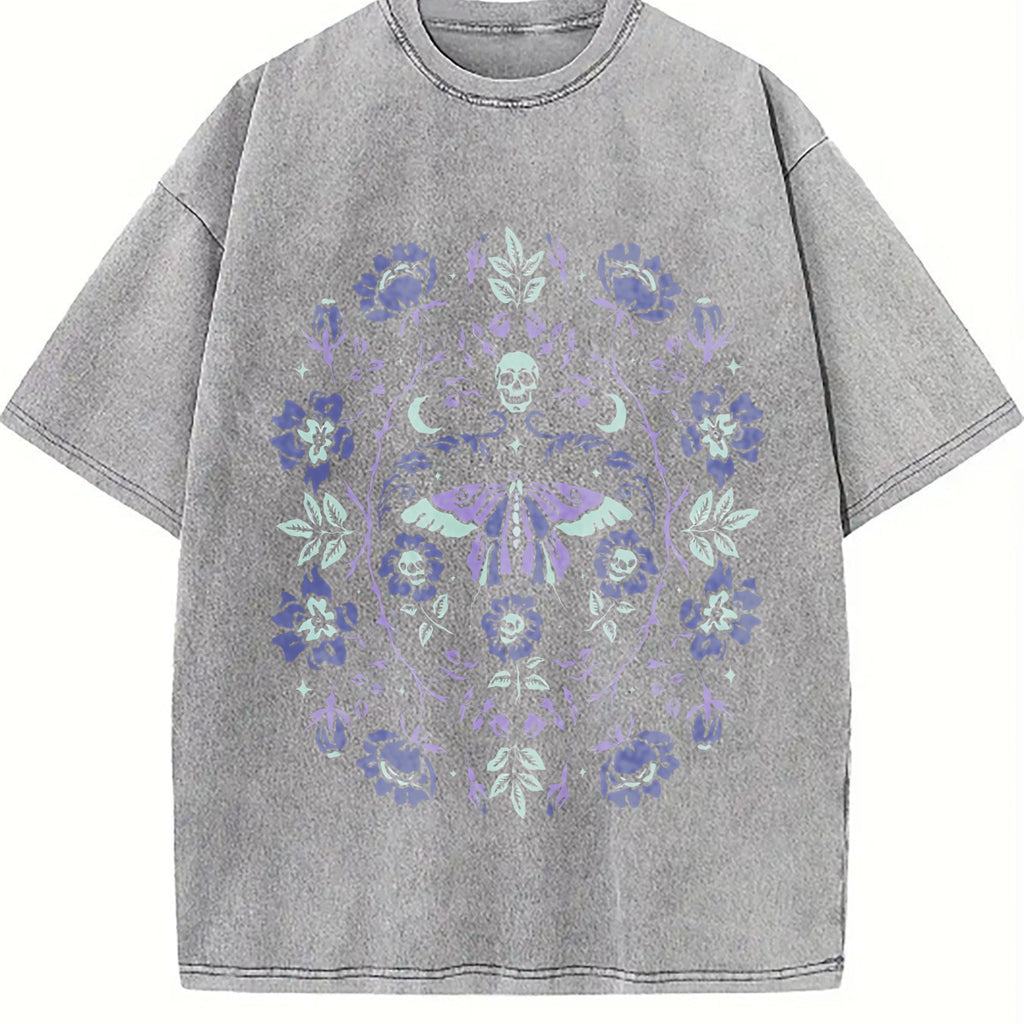 Gothic Garden Dark Academia Floral Skull Creepy Cute product image 4