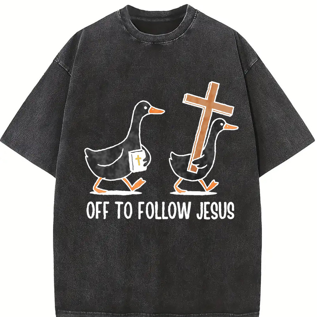 Christianity Silly Goose Vintage Washed T-Shirt product image 2