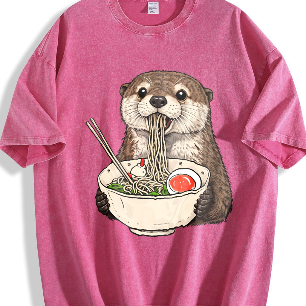 Otter Ramen Vintage Washed T-Shirt product image 7