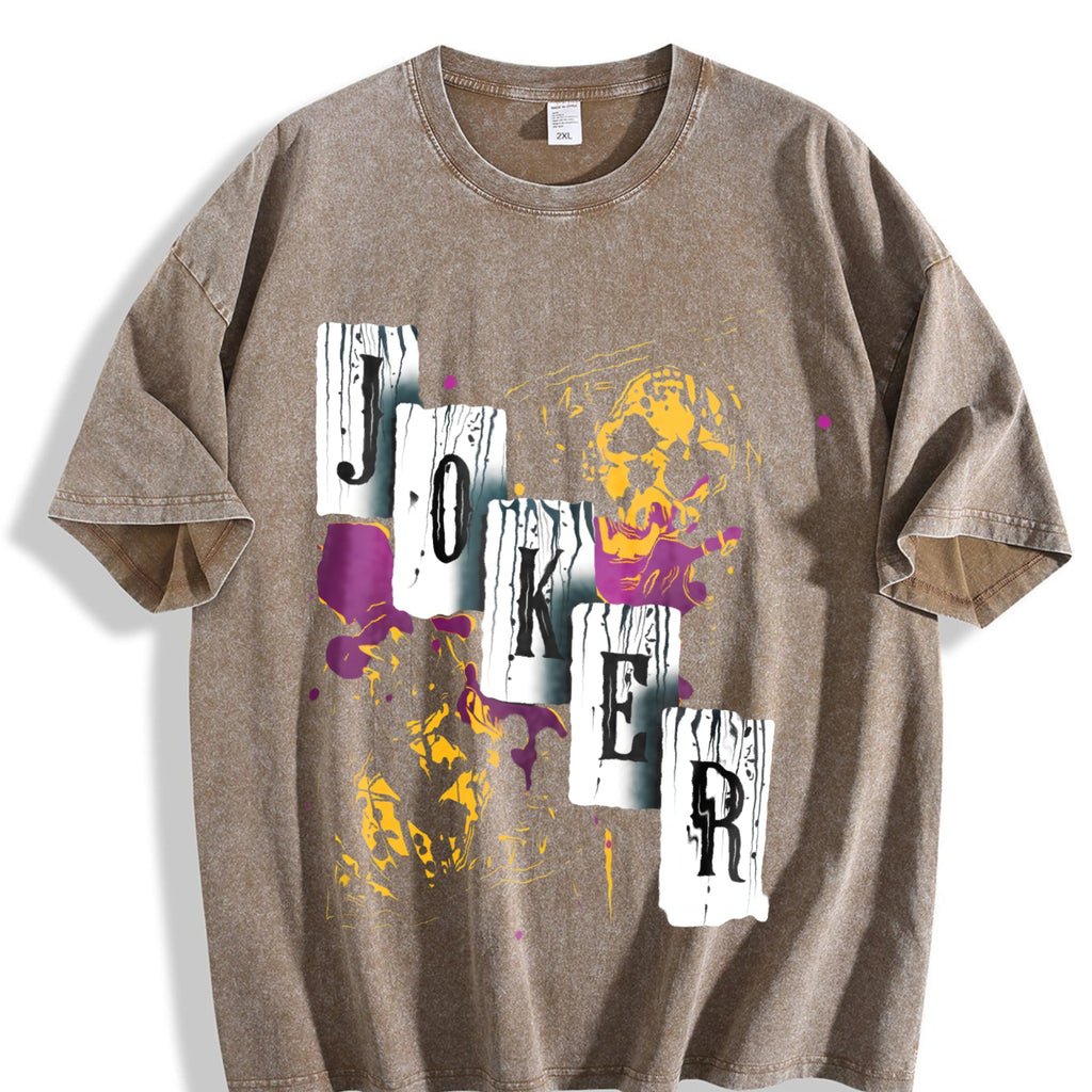 Joker Graffiti Collage Vintage Washed T-Shirt product image 3