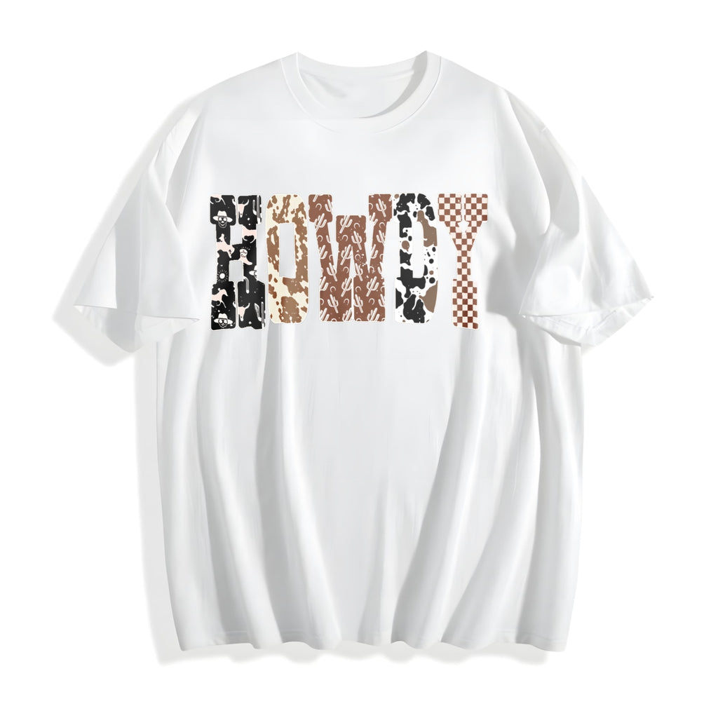 Howdy Western Halloween Ghost Cotton T-Shirt product image 2