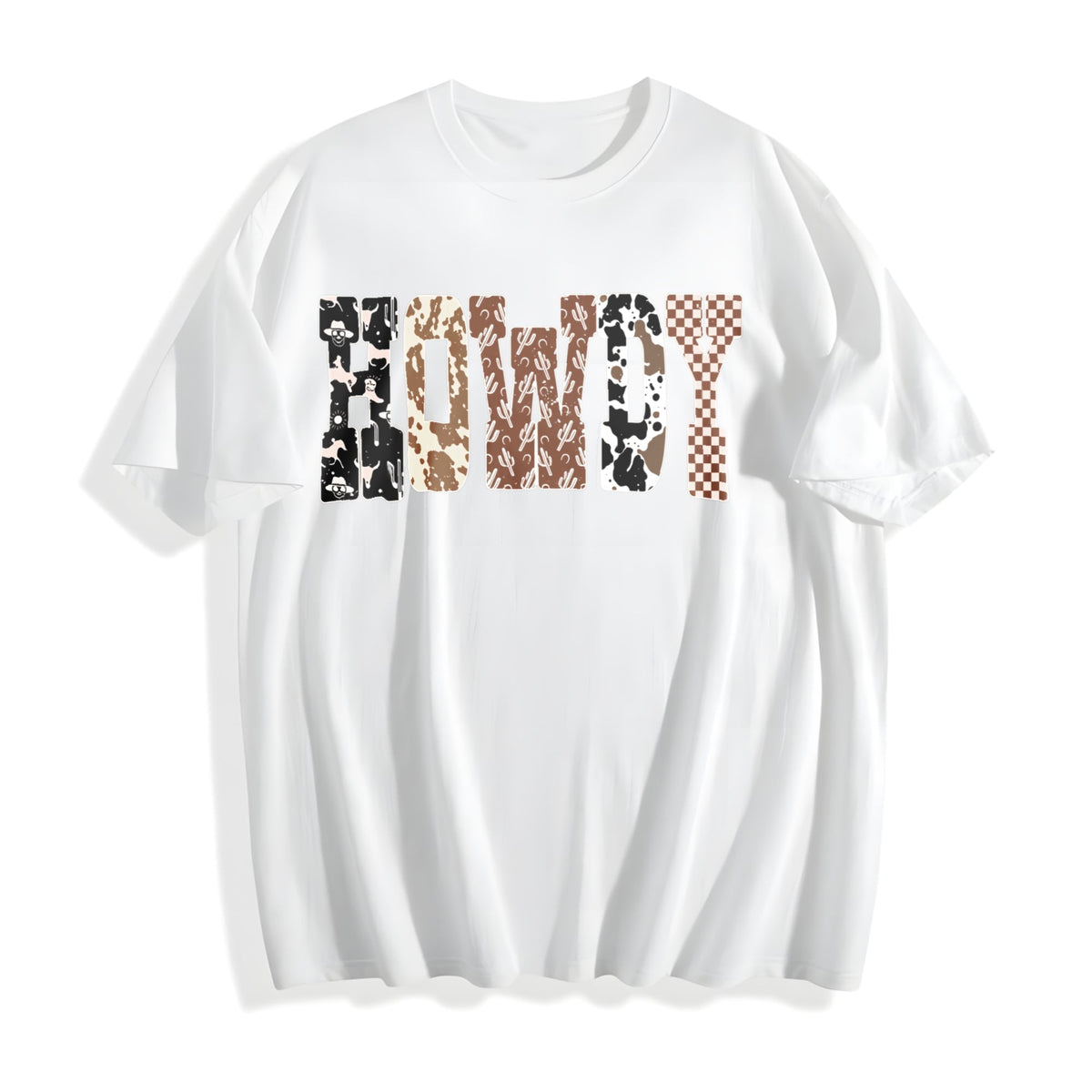 Howdy Western Halloween Ghost Cotton T-Shirt product image 2