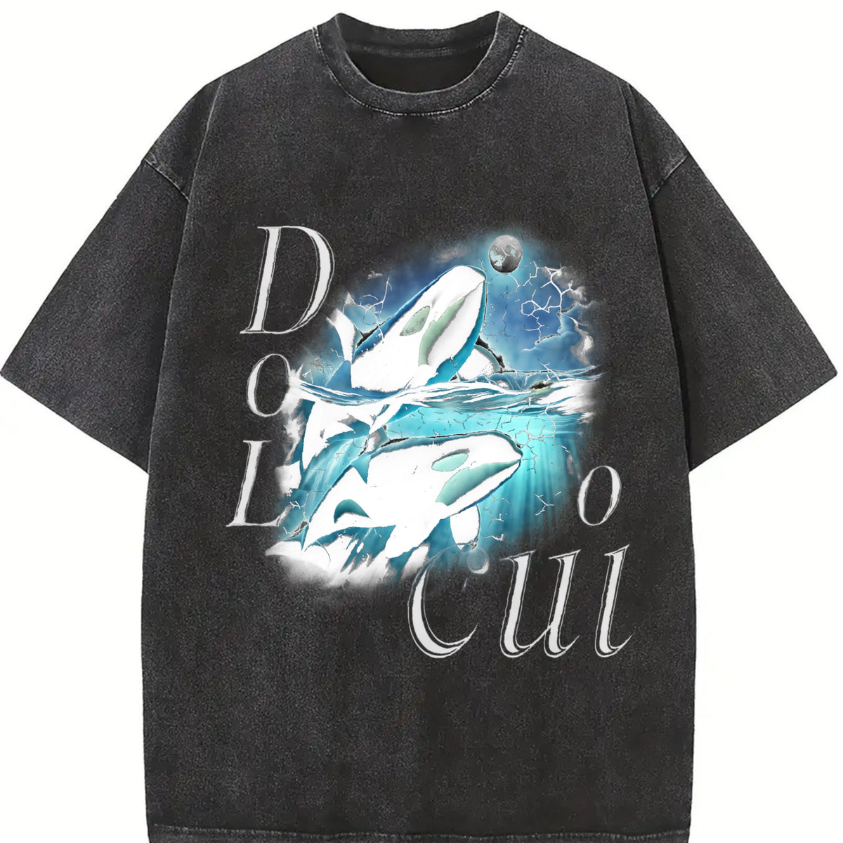 Two Orca Moon Vintage Washed T-Shirt product image 2