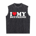 I Love My Heart Men's Washed Tank Top