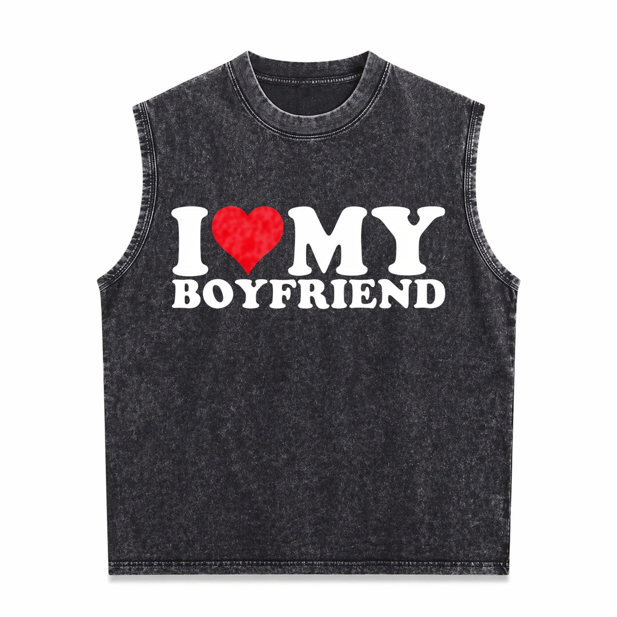 I Love My Heart Men's Washed Tank Top