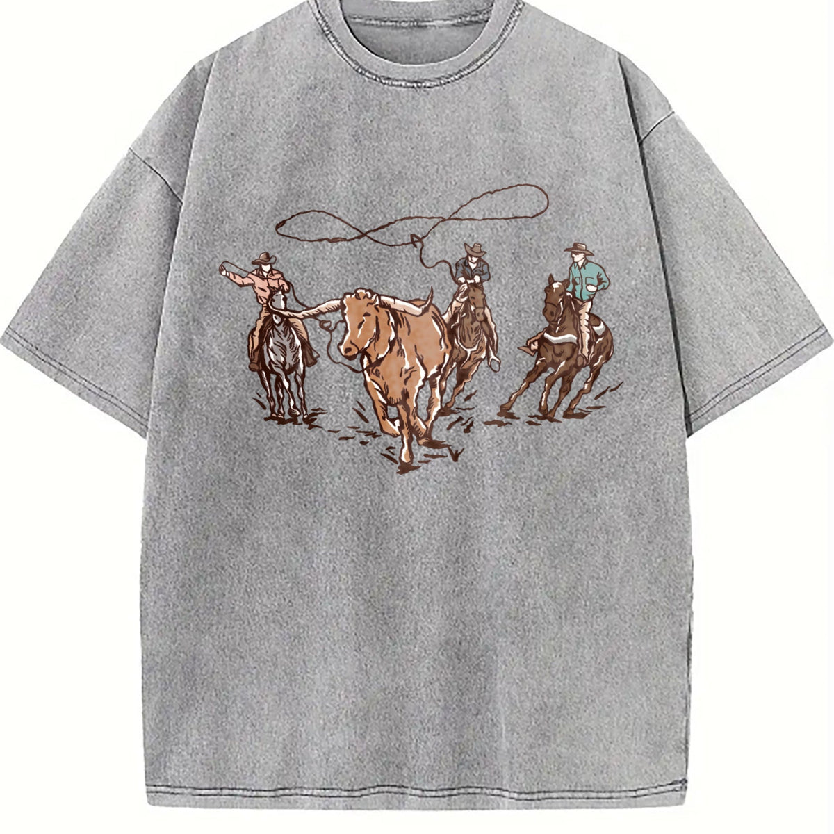 Western Cowboy Vintage Washed T-Shirt product image 4