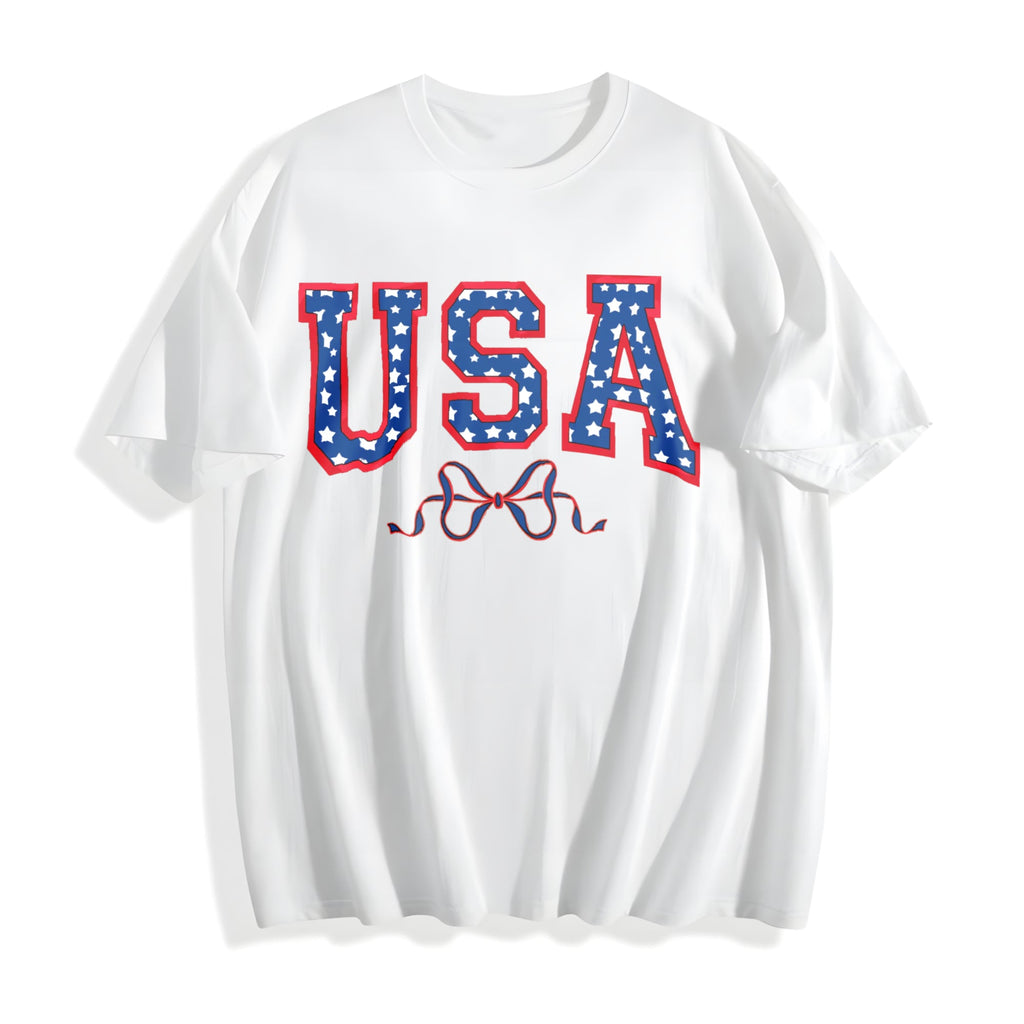 USA Bow Coquette Cotton T-Shirt product image 2