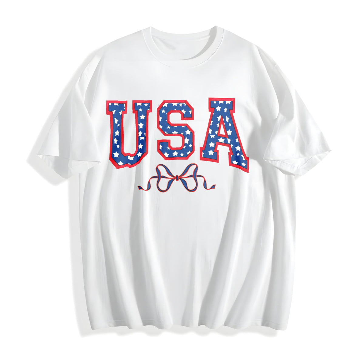 USA Bow Coquette Cotton T-Shirt product image 2