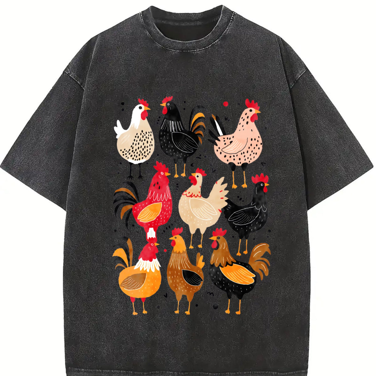 Chicken Vintage Washed T-Shirt product image 2