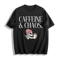 Caffeine And Chaos Aesthetic Cotton T-Shirt product image 1