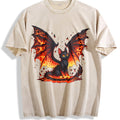 Black Cat & Wing Vintage Washed T-Shirt product image 1