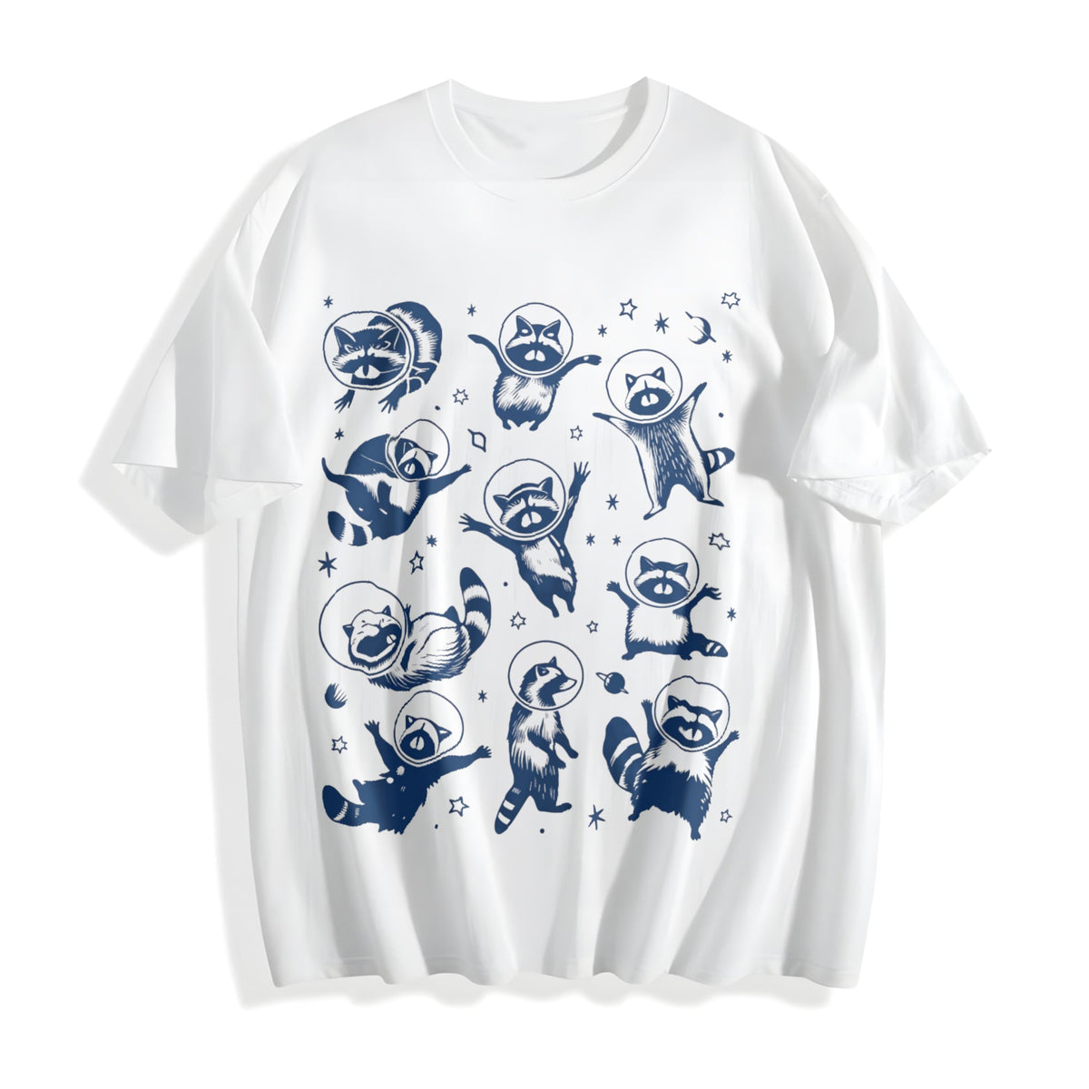 Space Racoons - Raccoon - Feral Lover - - Cotton T-Shirt product image 2
