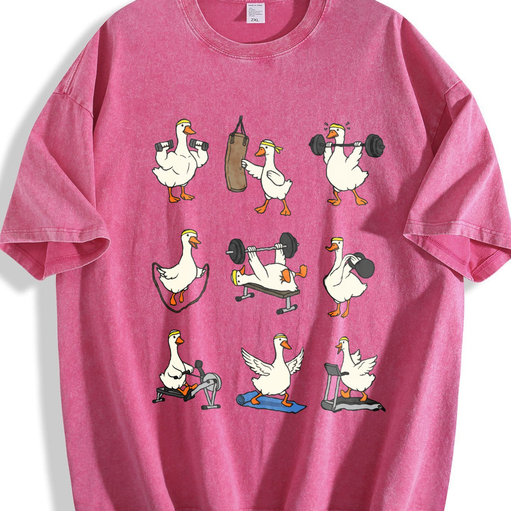 Funny Goose Workout Vintage Washed T-Shirt product image 5