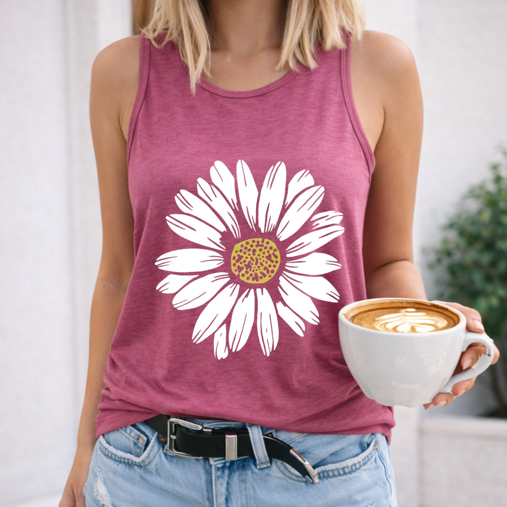 Cartoon Daisy Women's Tank Top