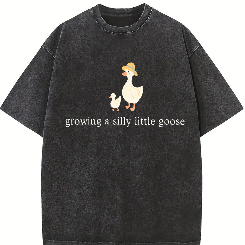 Growing A Silly Little Goose Vintage Washed T-Shirt product image 2