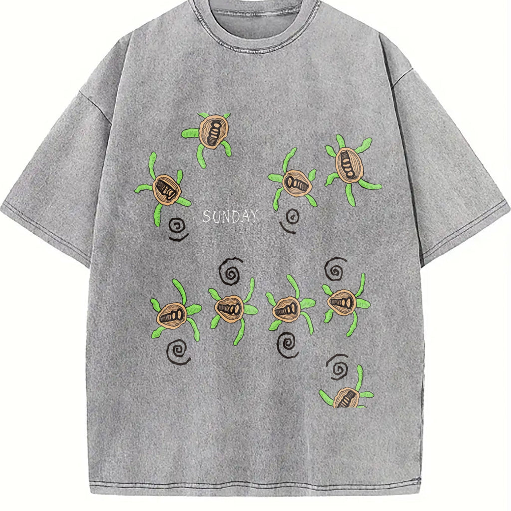 Sea Turtle Summer Vintage Washed T-Shirt product image 5