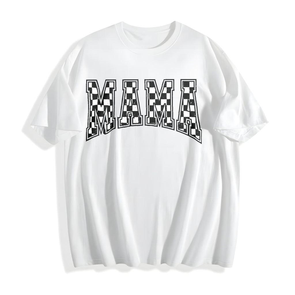 Checkered Mama Cotton T-Shirt product image 2