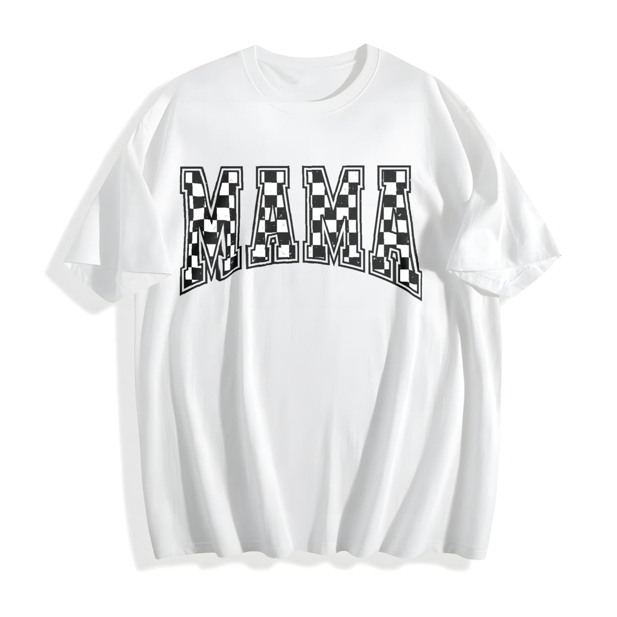 Checkered Mama Cotton T-Shirt product image 2
