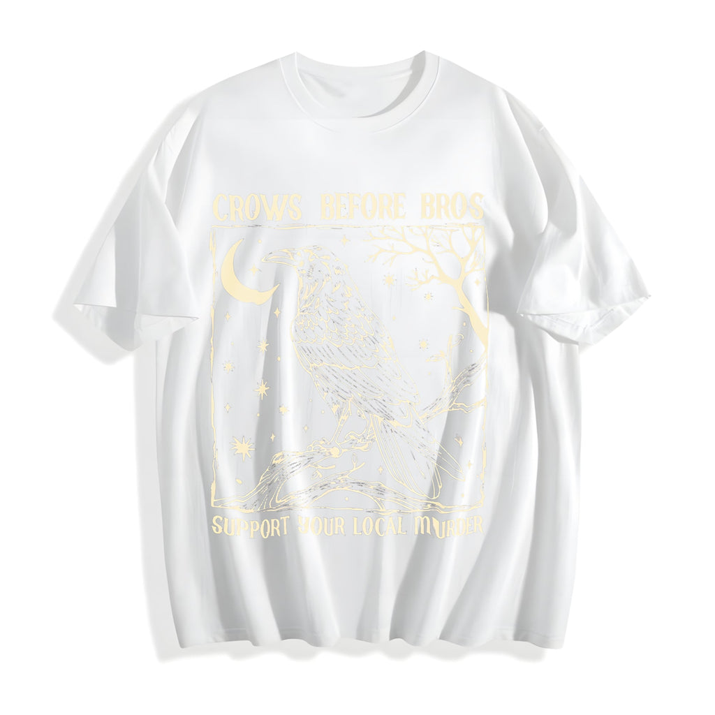 Summer Crows Before Bros Nighttime Crow Cotton T-Shirt product image 2