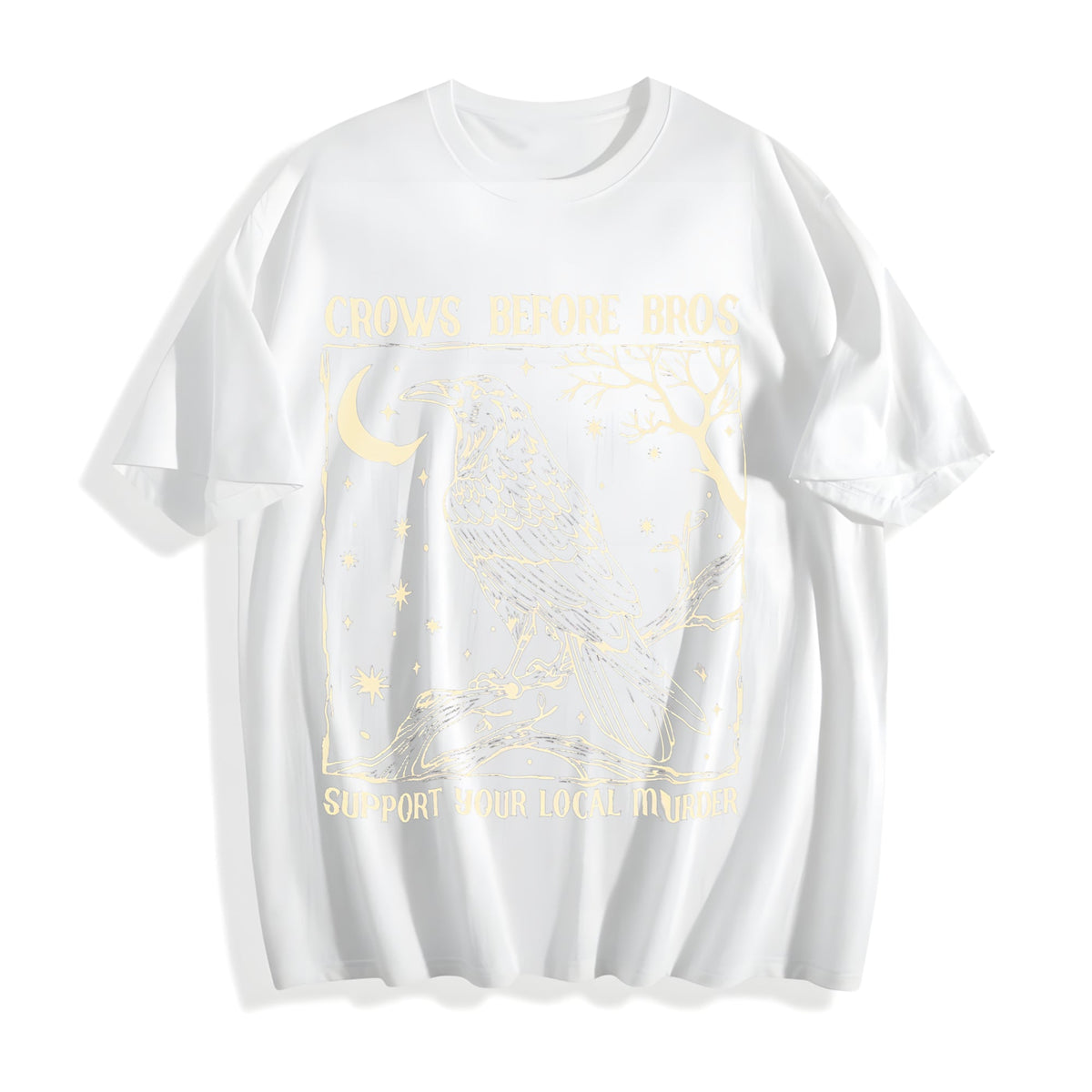 Summer Crows Before Bros Nighttime Crow Cotton T-Shirt product image 2