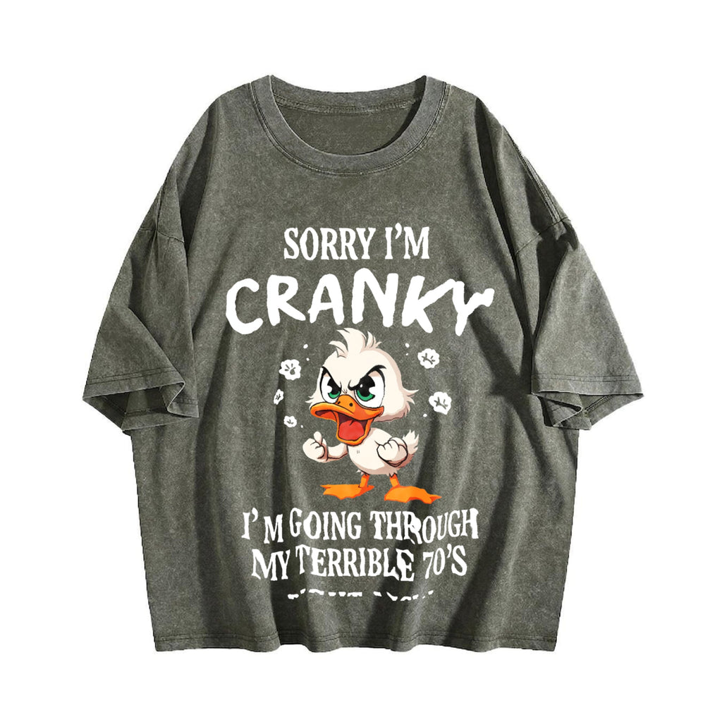 Easter Funny 70s Duck Vintage Washed T-Shirt product image 4