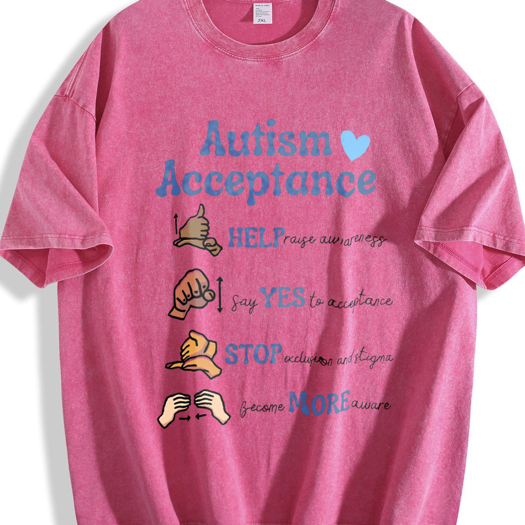 Autism Aware Vintage Washed T-Shirt product image 5