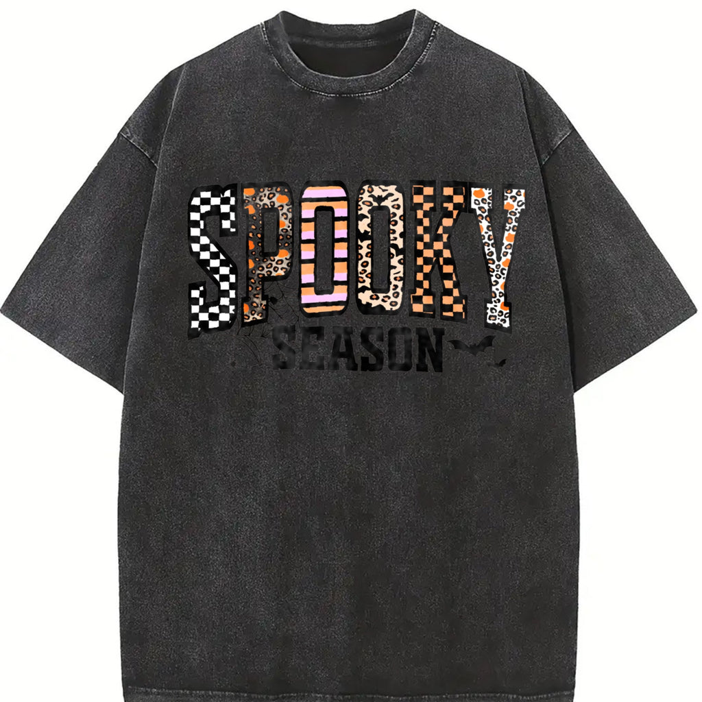 Halloween Spooky Coquette Vintage Washed T-Shirt product image 2