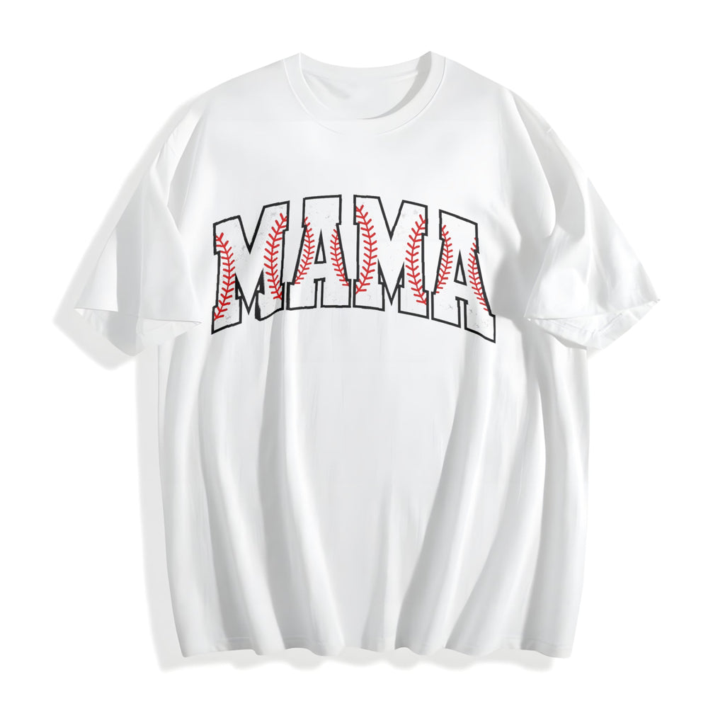 Baseball Mama Cotton T-Shirt product image 2