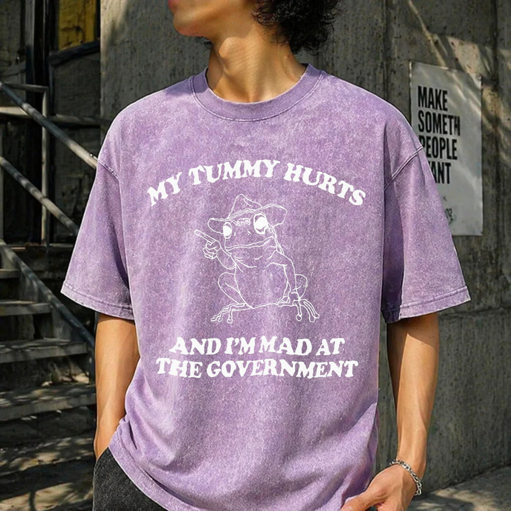 My Tummy Hurts And I'm Mad At The Government Frog Vintage product image 6