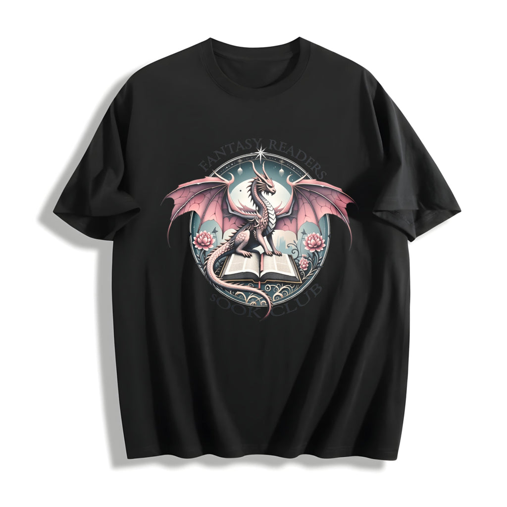 Fantasy Readers Book Club Dragon Cotton T-Shirt product image 1