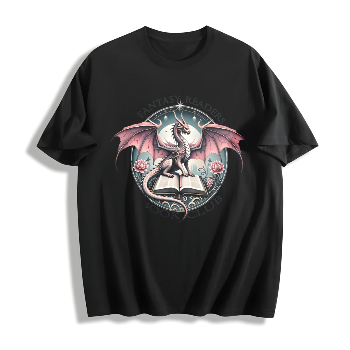 Fantasy Readers Book Club Dragon Cotton T-Shirt product image 1