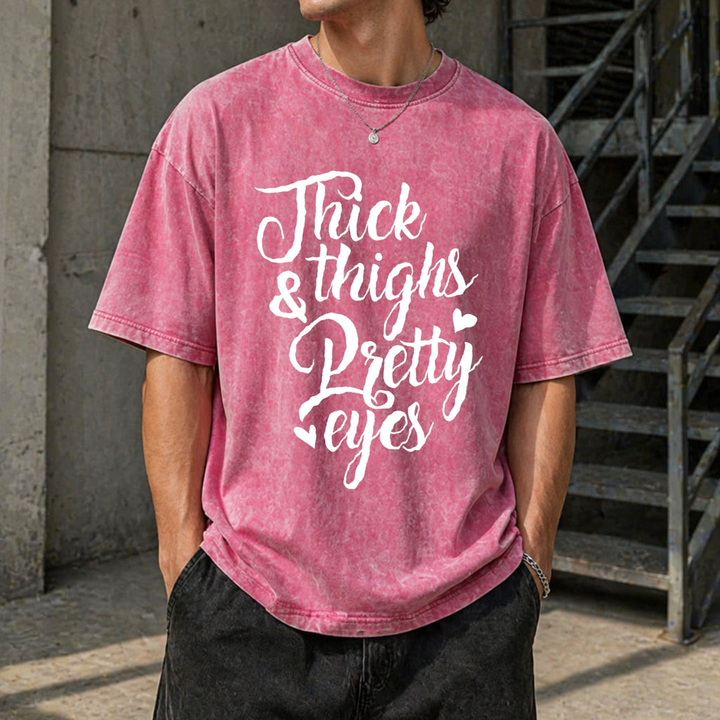 Thighs & Pretty Eyes Vintage Washed T-Shirt product image 7