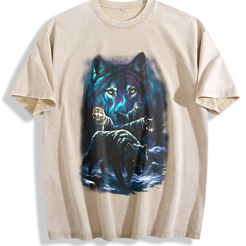 Wolf Pack Classic 90s Vintage Washed T-Shirt product image 1