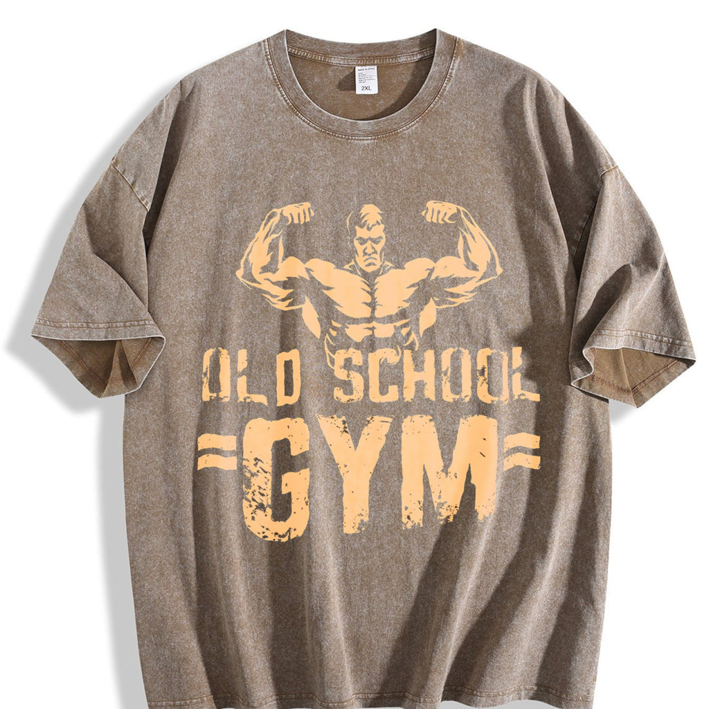 Old School Gym Muscle Hunk Biceps Display Vintage Washed product image 3