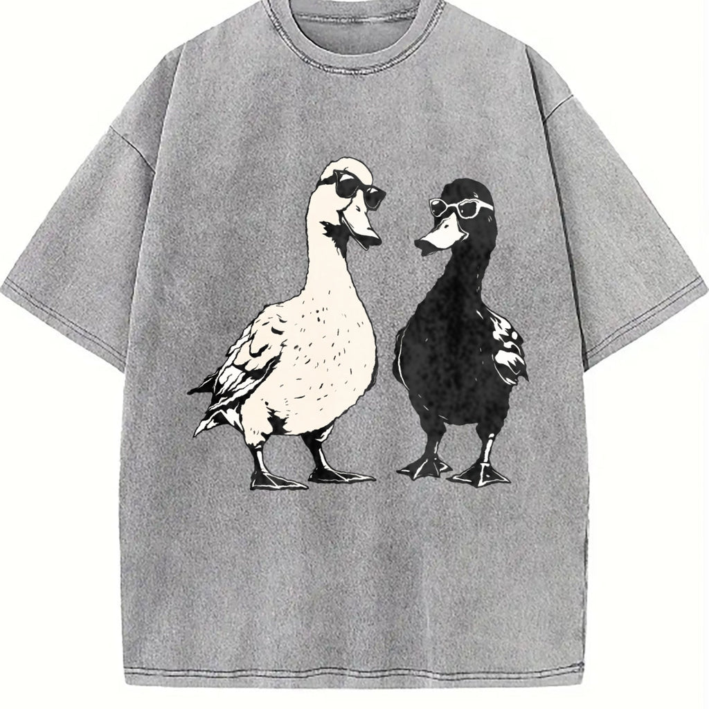 Cool Ducks With Sunglasses Vintage Washed T-Shirt product image 5