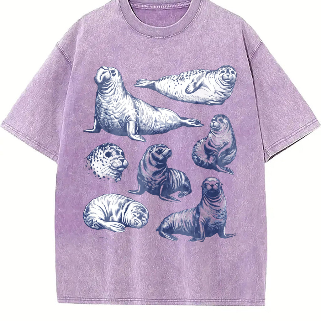 Seal 90s Tattoo Vintage Washed T-Shirt product image 6