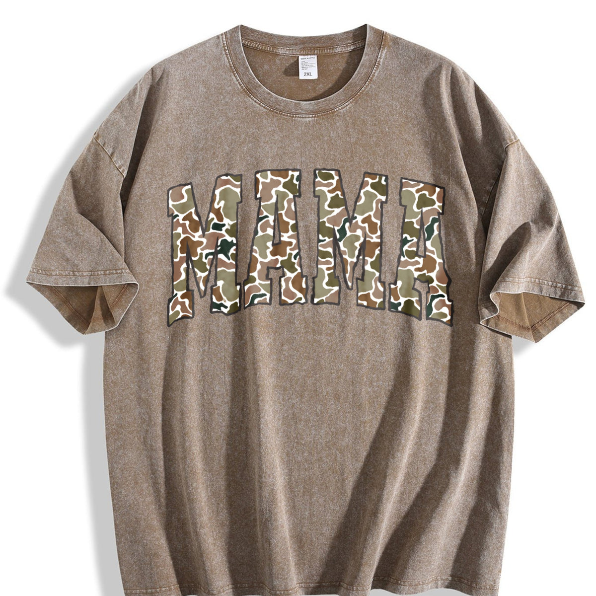 Camouflage Mama Vintage Washed T-Shirt product image 3