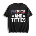 4th Of July Merica And Funny Patriotic Humor Cotton T-Shirt product image 1