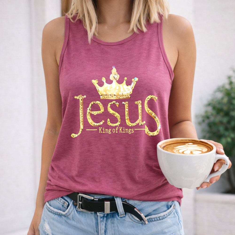 Jesus King of Kings Crown Women's Tank Top