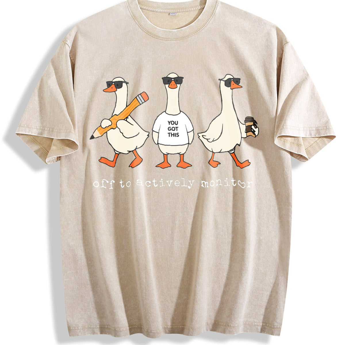 Off To Actively Monitor Goose Vintage Washed T-Shirt product image 1