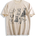 Dogs 90s Tattoo Vintage Washed T-Shirt product image 1