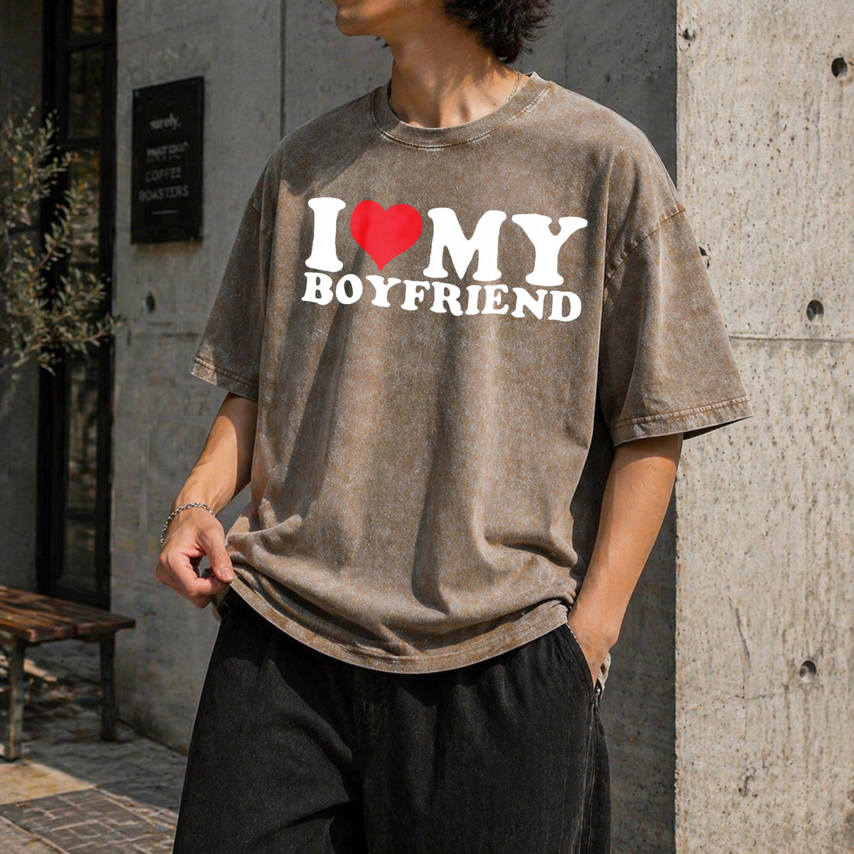 I Love My Heart Vintage Washed T-Shirt product image 3