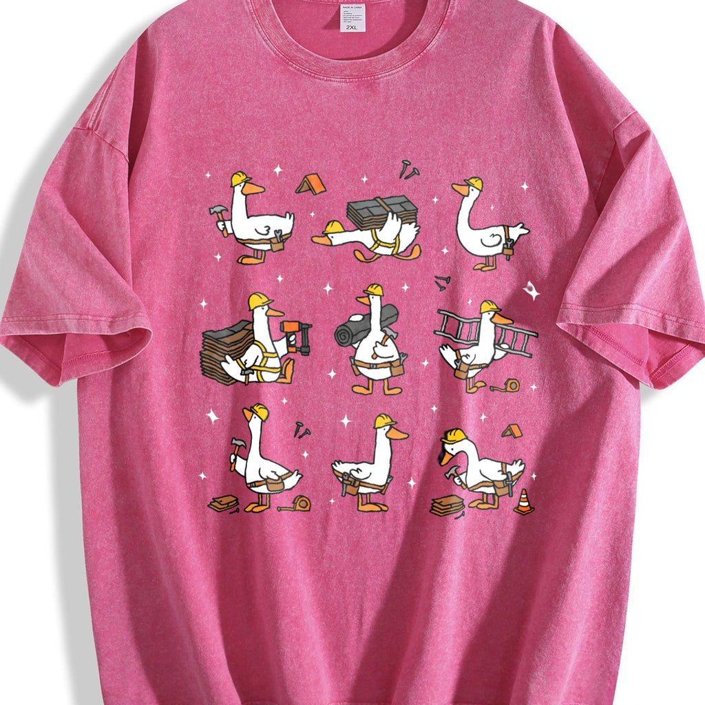 Silly Goose Roofer Vintage Washed T-Shirt product image 5