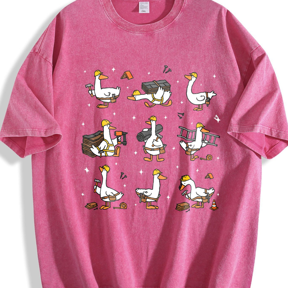 Silly Goose Roofer Vintage Washed T-Shirt product image 5