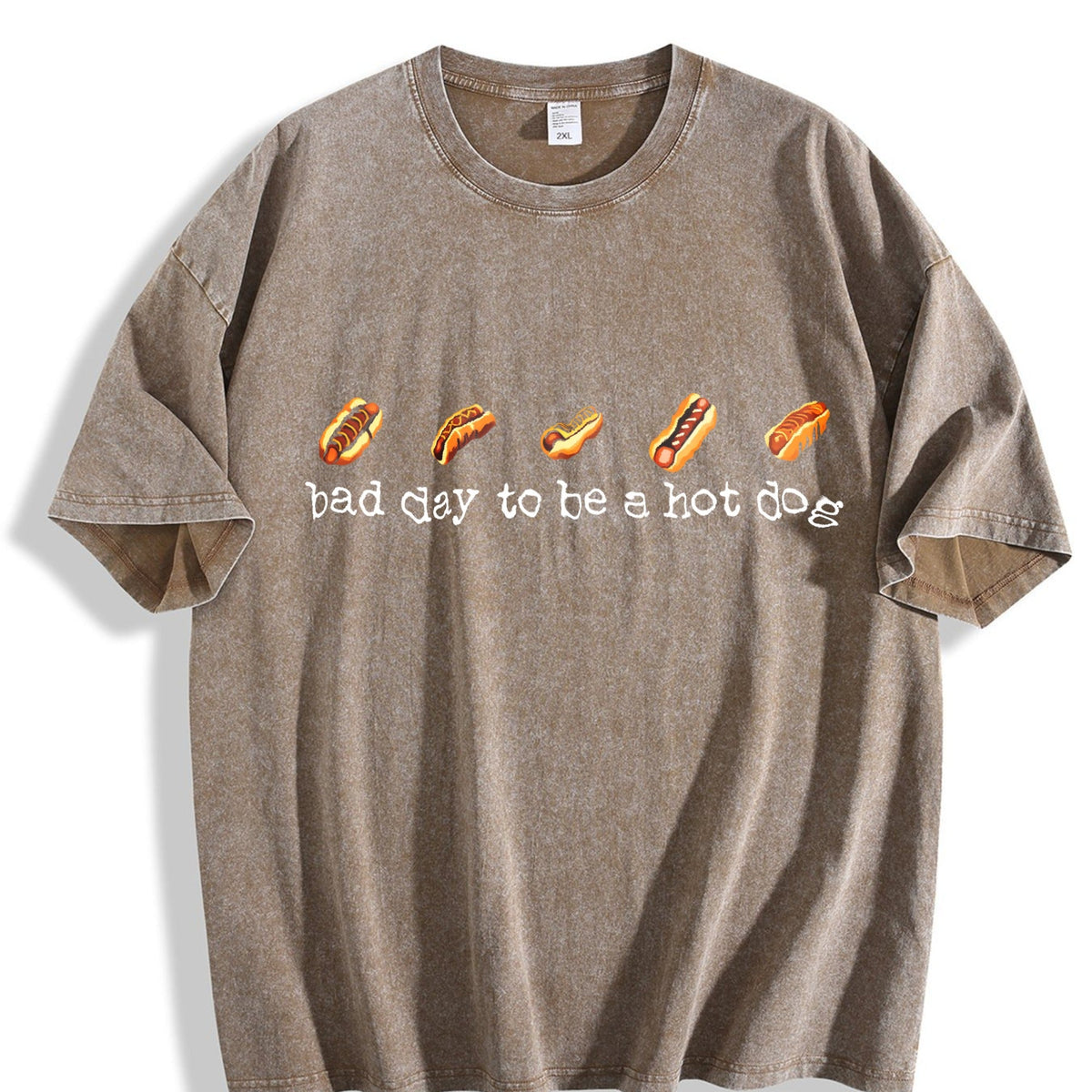 Funny Today Is Not A Good Day For Hot Dogs Vintage Washed product image 3