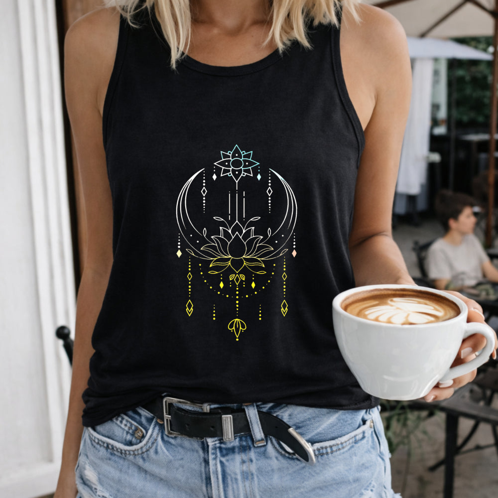 Cartoon For Lotus & Dreamcatcher Women's Tank Top