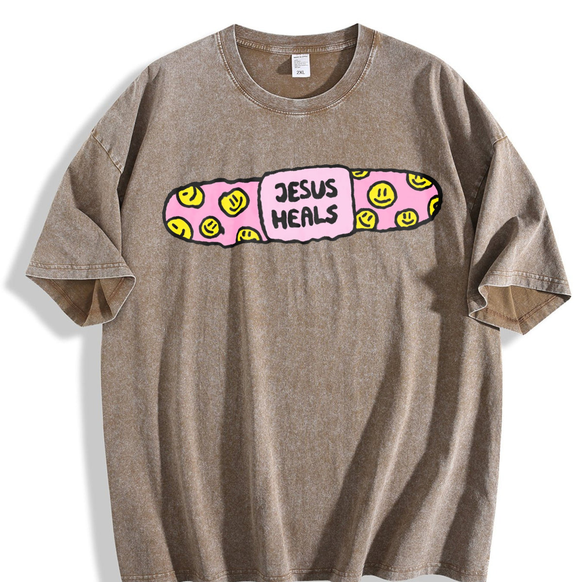 Jesus Heals Vintage Washed T-Shirt product image 3