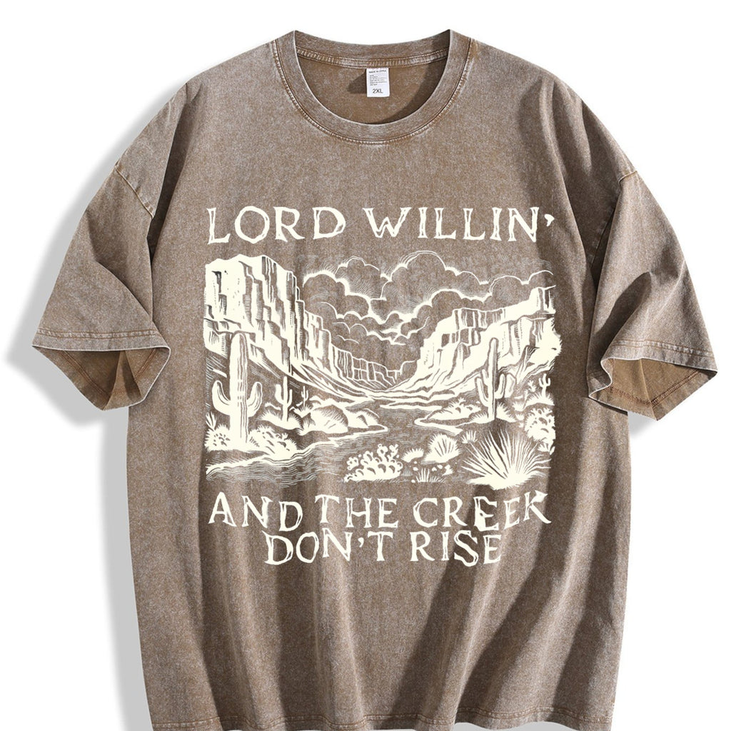 Desert Scenery Vintage Washed T-Shirt product image 3