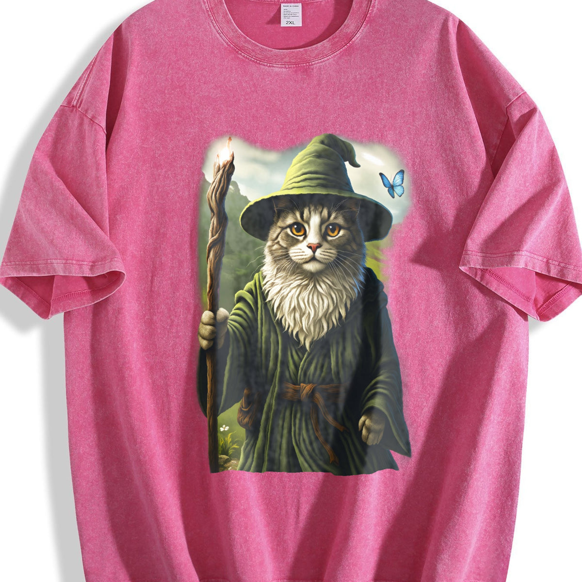 Catdalf Wizard 90s Vintage Washed T-Shirt product image 7