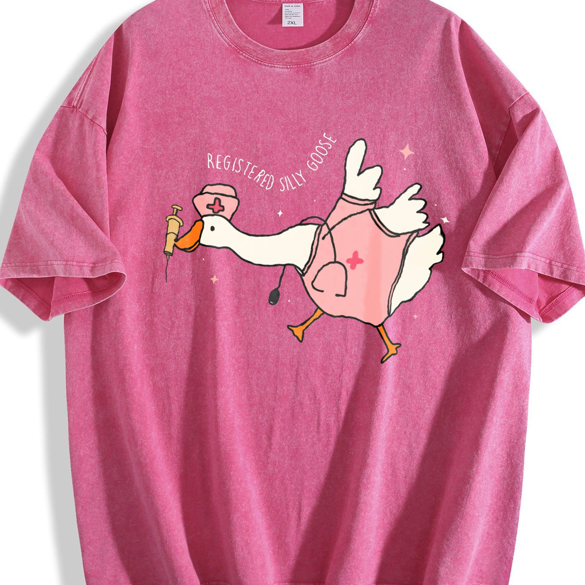 Registered Nurse Silly Goose Vintage Washed T-Shirt product image 5